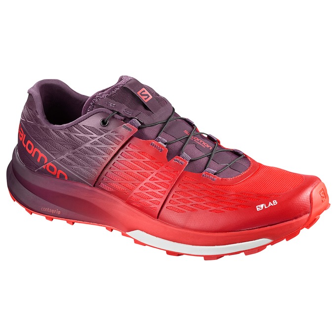 Zapatillas Trail Running Salomon Hombre Rojas / Moradas - Salomon Argentina S/LAB ULTRA ,826051-MUG